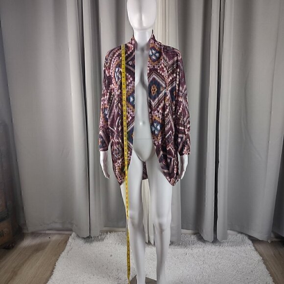 Cato Women's Tribal Pattern, Knit Cardigan Open Sweater Size XL - Picture 5 of 13